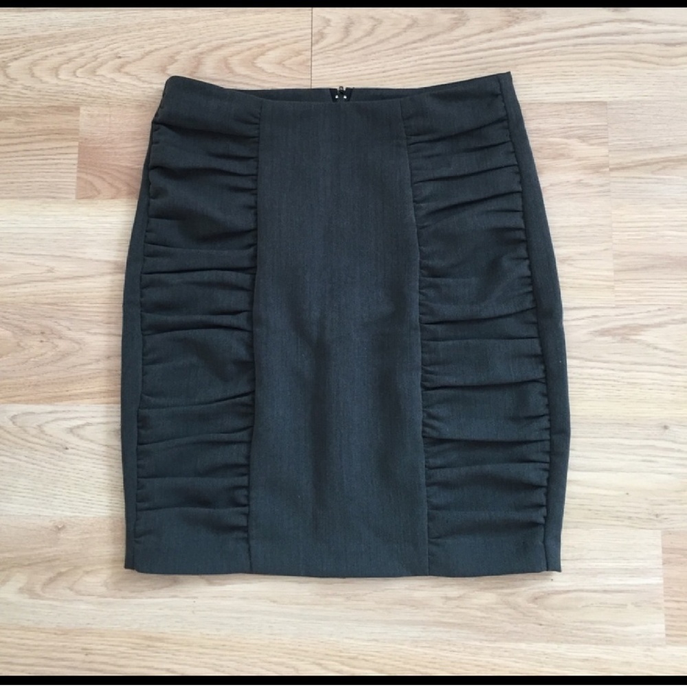 Charcoal pencil skirt